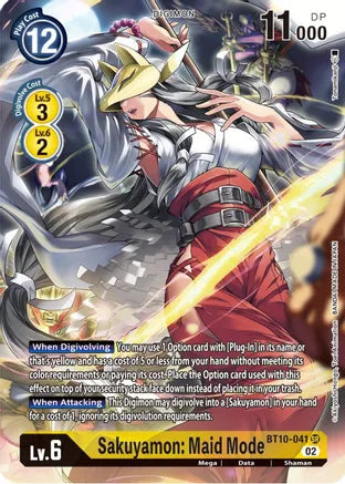 Sakuyamon: Maid Mode (BT10-041) Alt