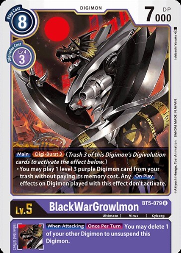 BlackWarGrowlmon (BT5-079)