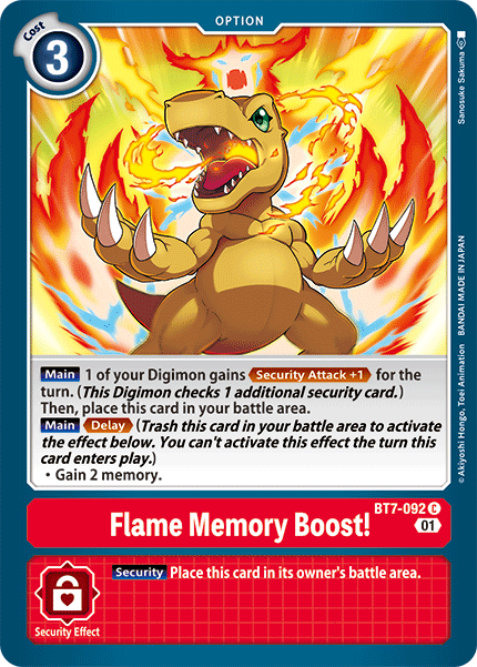 Flame Memory Boost! (BT7-092)