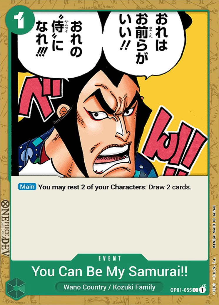 You Can Be My Samurai!! OP01-055