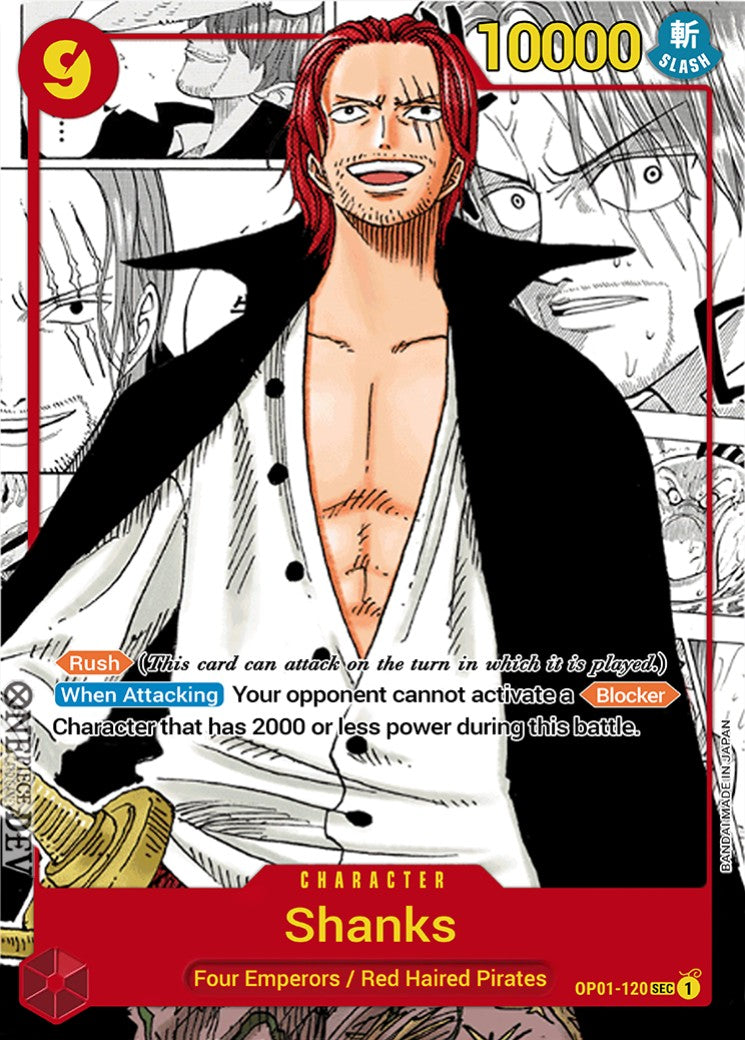 Shanks OP01-120 Manga Alt Art