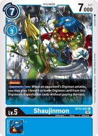 [BT13-027] Shaujinmon