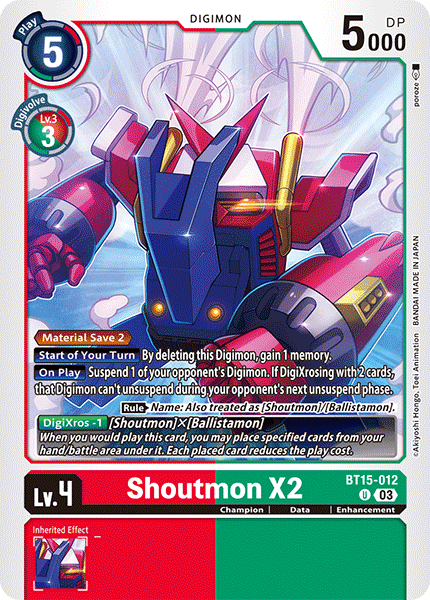 Shoutmon X2 BT15-012