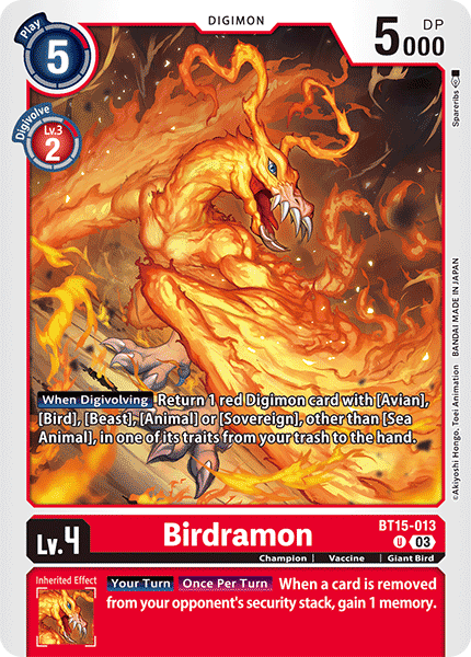 Birdramon BT15-013