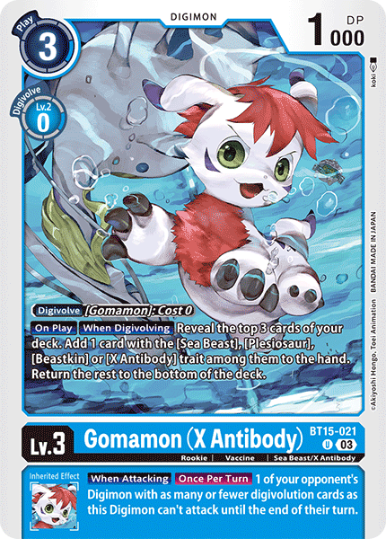 Gomamon (X Antibody) BT15-021