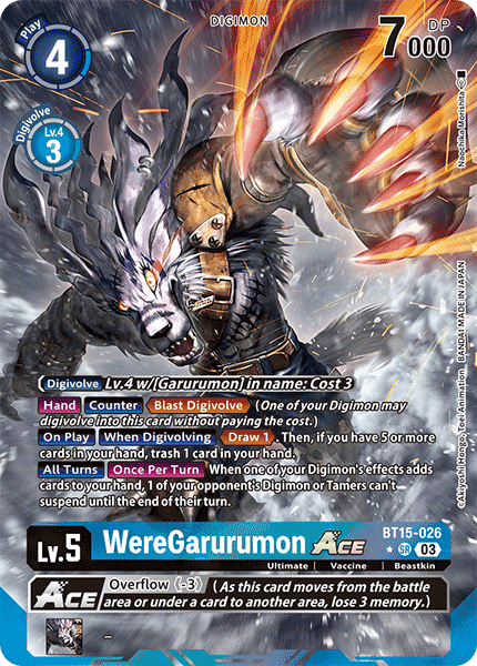 WereGarurumon ACE BT15-026 Alt