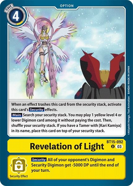 Revelation of Light BT15-092