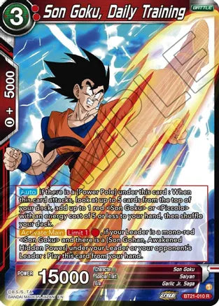 [BT21-010] Son Goku, Daily Training