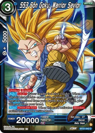 [BT21-042] SS3 Son Goku, Warrior Savior