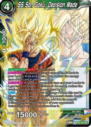 [BT21-076] SS Son Goku, Decision Made