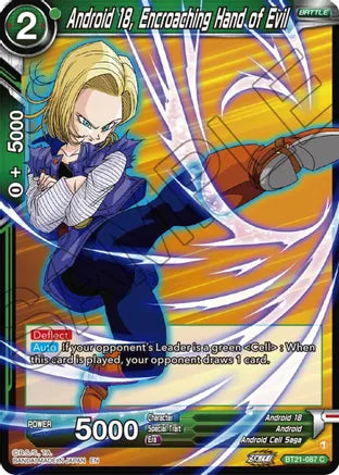 [BT21-087] Android 18, Encroaching Hand of Evil