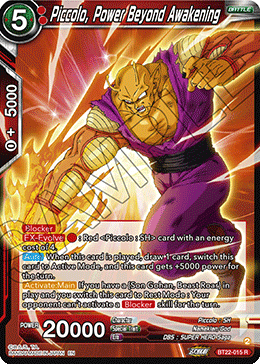 BT22-015 Piccolo, Power Beyond Awakening