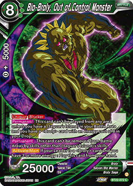 BT22-072 Bio-Broly, Out of Control Monster