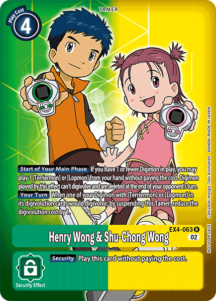 Henry Wong & Shu-Chong Wong EX4-063 Alt