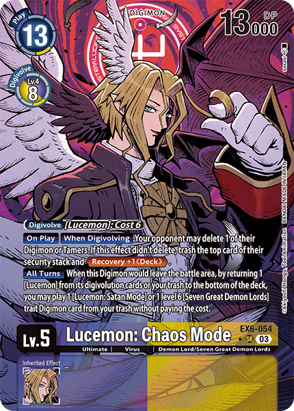 Lucemon: Chaos Mode EX6-054 Alt