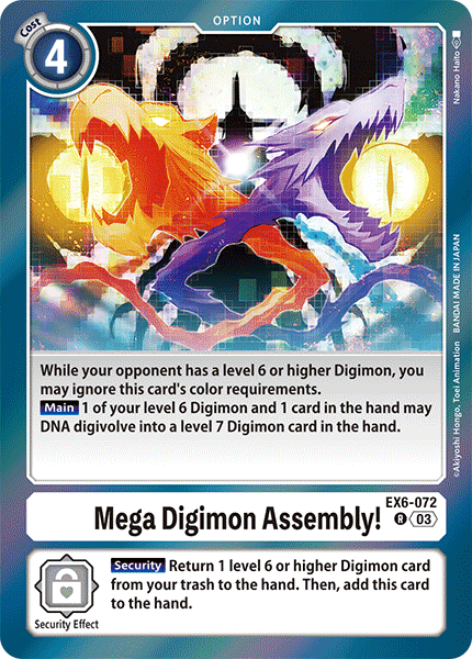 Mega Digimon Assembly! EX6-072