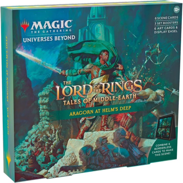 Magic: the Gathering Lord of the Rings Holiday Scene Box Aragorn at Helm's Deep