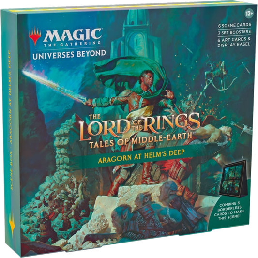 Magic: the Gathering Lord of the Rings Holiday Scene Box Aragorn at Helm's Deep