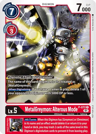 MetalGreymon: Alterous Mode (P-072) Foil