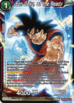 Son Goku, at the Ready (BT19-010)