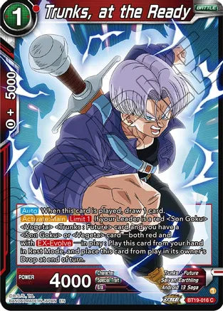Trunks, at the Ready (BT19-016)