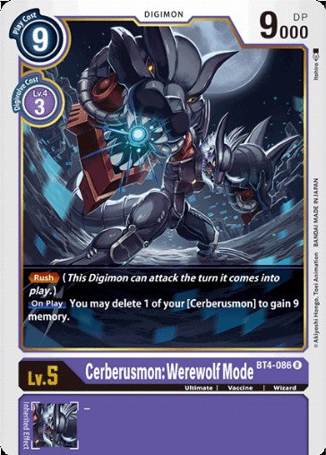 Cerberusmon: Werewolf Mode (BT4-086)