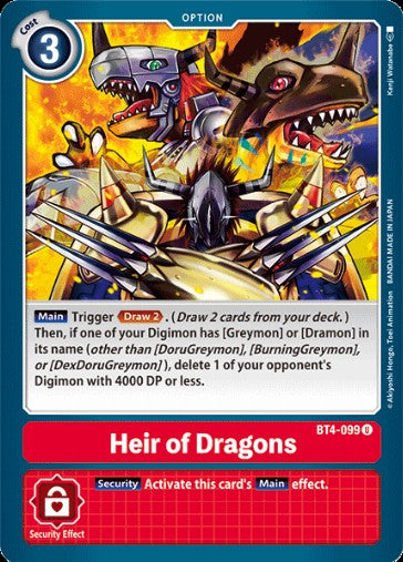 Heir of Dragons (BT4-099)