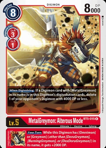 MetalGreymon: Alterous Mode (BT5-015)