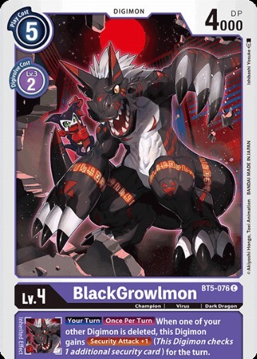 BlackGrowlmon (BT5-076)