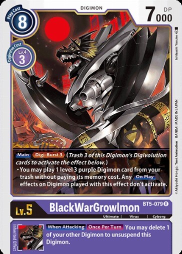 BlackWarGrowlmon (BT5-079)