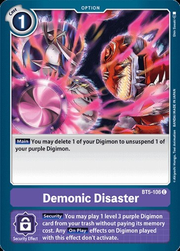 Demonic Disaster (BT5-106)