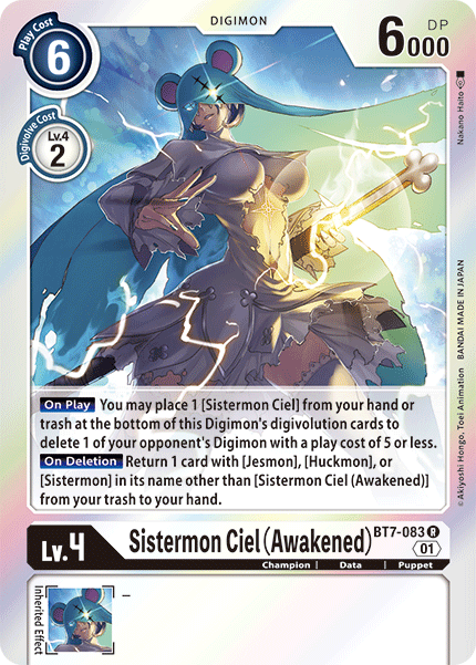 Sistermon Ciel (Awakened) (BT7-083)