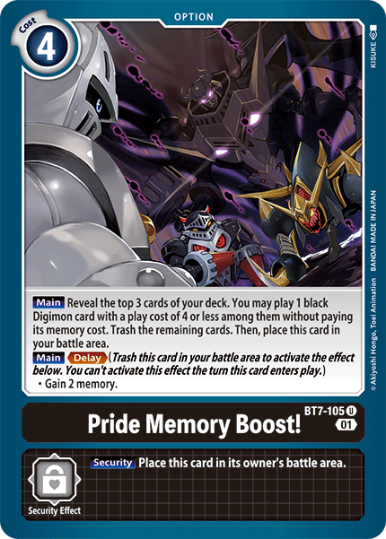 Pride Memory Boost! (BT7-105)