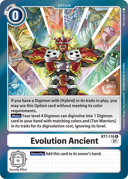 Evolution Ancient (BT7-110)