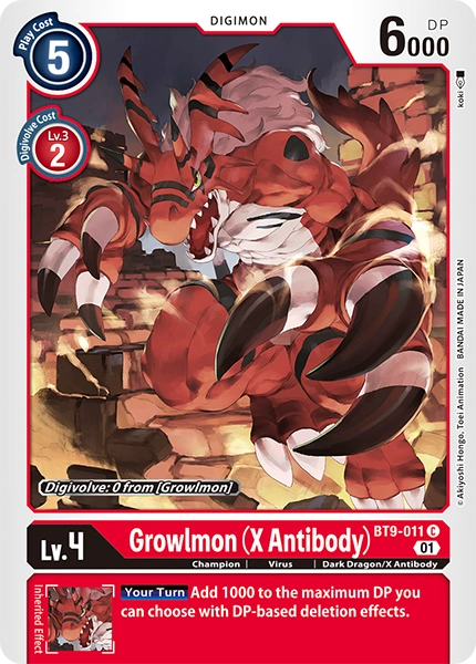 Growlmon ( X Antibody) (BT9-011)