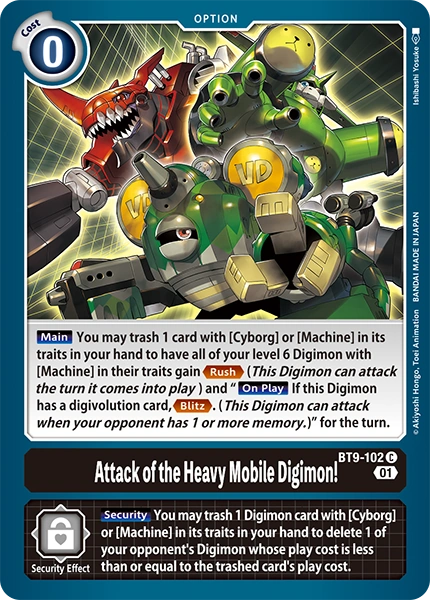 Attack of the Heavy Mobile Digimon (BT9-102)