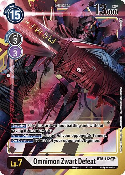 Omnimon Zwart Defeat (BT5-112) Alt