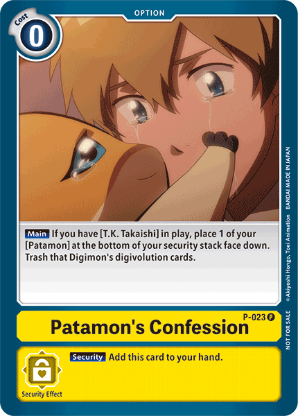Patamon's Confession (P-023)