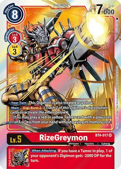 RizeGreymon (BT4-017) Alt